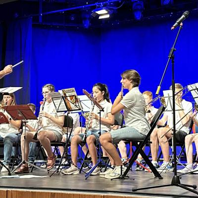 Das Jugendorchester beim Konzert des Kreismusikverbands Westpfalz in Ramstein